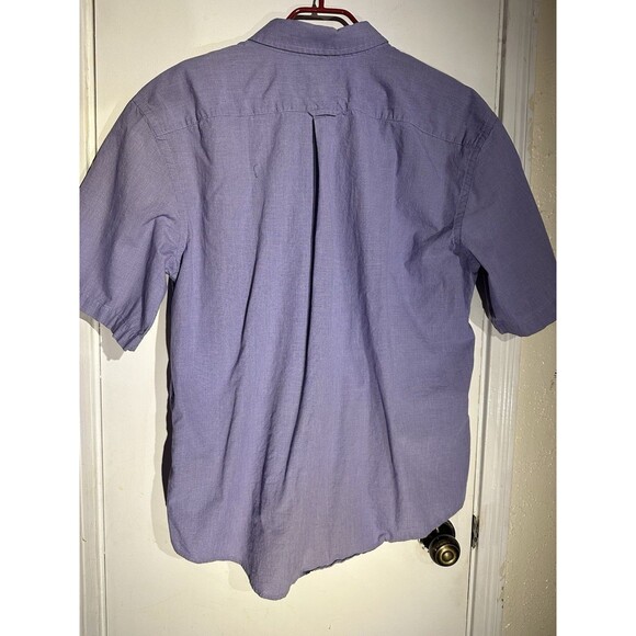 Mix & NY Purple Short Sleeve Button Down Shirt Men's XL - Picture 2 of 12